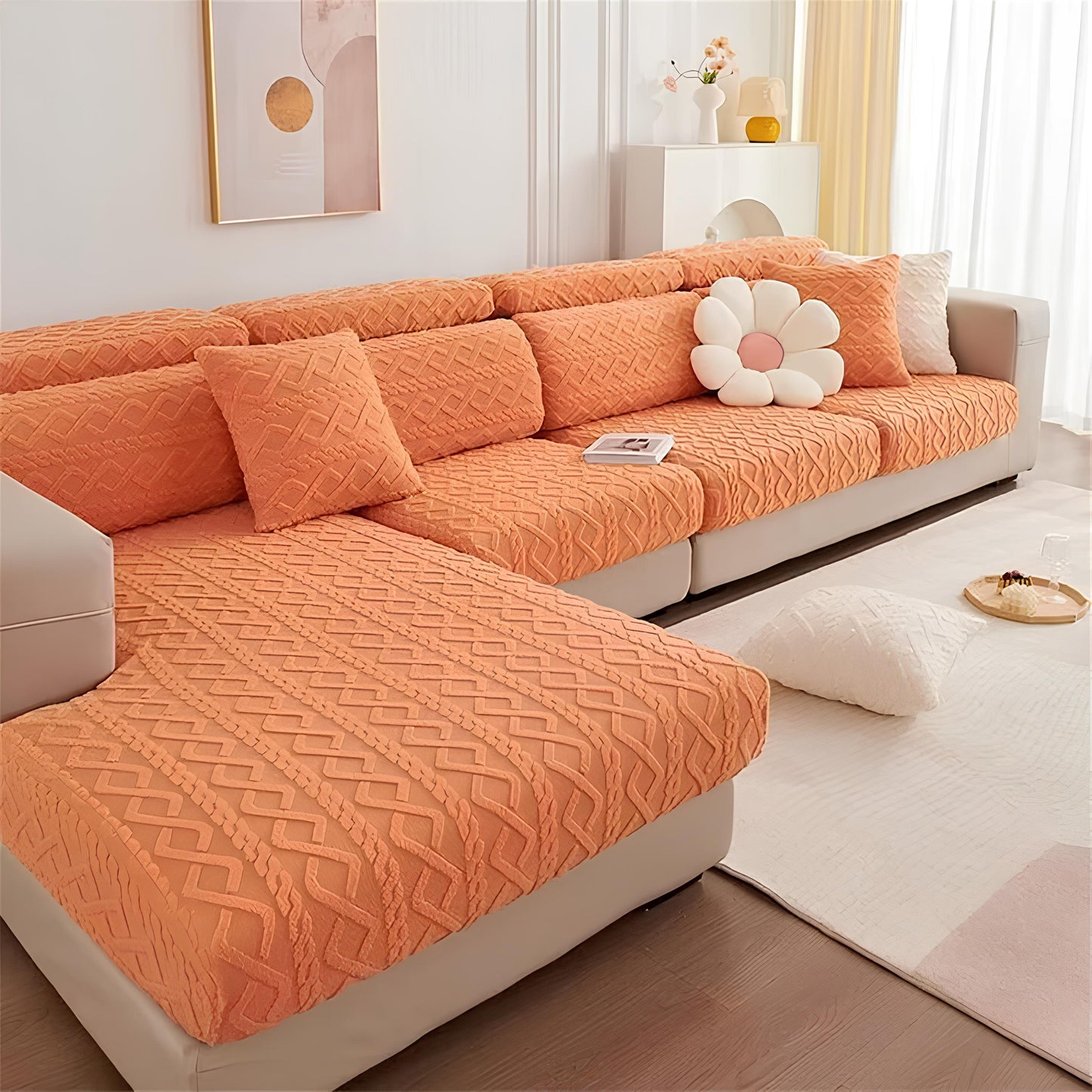 [Pague 1, Leve 2] Capa de Sofá Liana + 2 Almofadas (BRINDE)