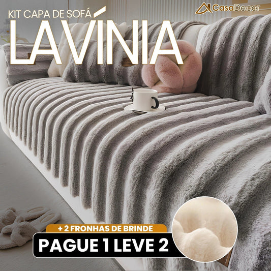 [Pague 1, Leve 2] Capa de Sofá Lavínia + 2 Fronhas (BRINDE)