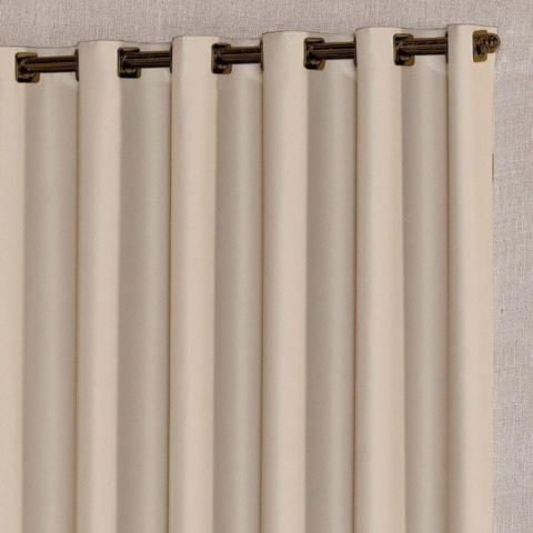 [Pague 1, Leve 2] Cortina Blackout com Voil e Linho com 20 Ilhós Cromados