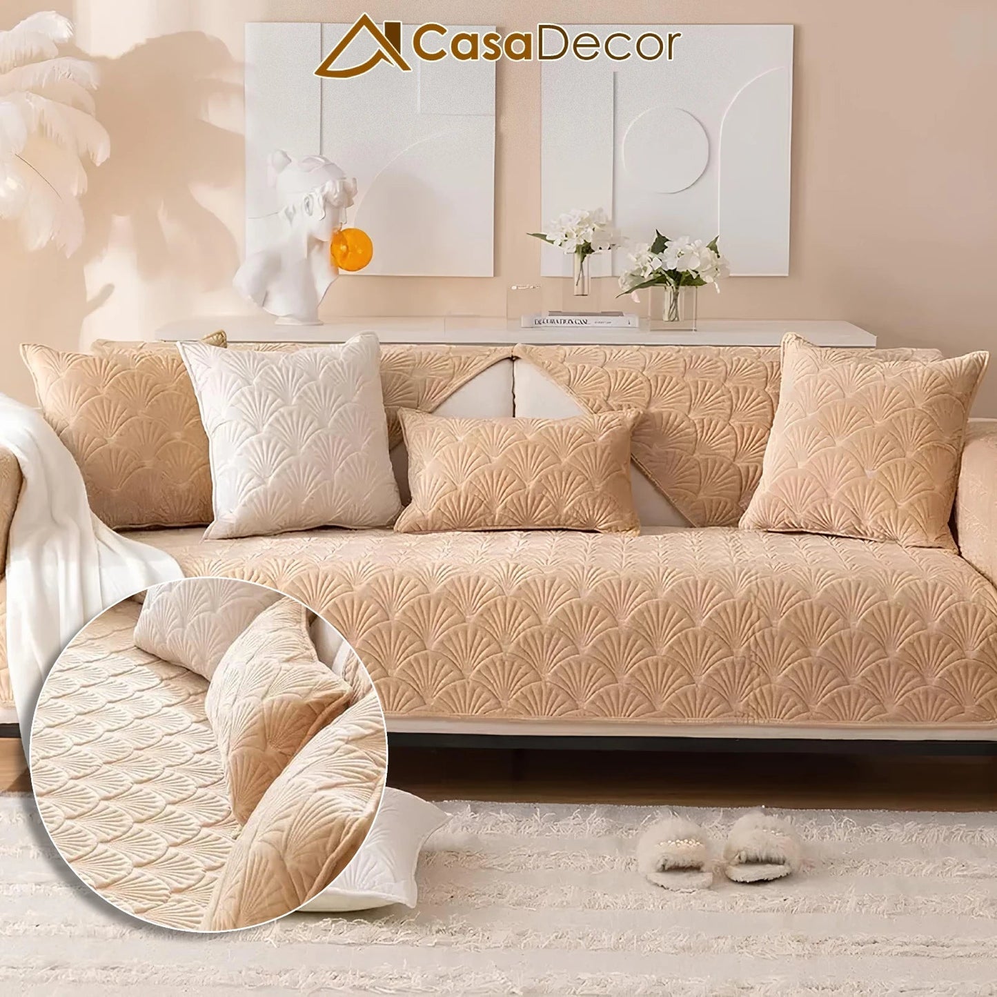 [Pague 1, Leve 2] Capa de Sofá Sofia + 2 Fronhas (BRINDE)
