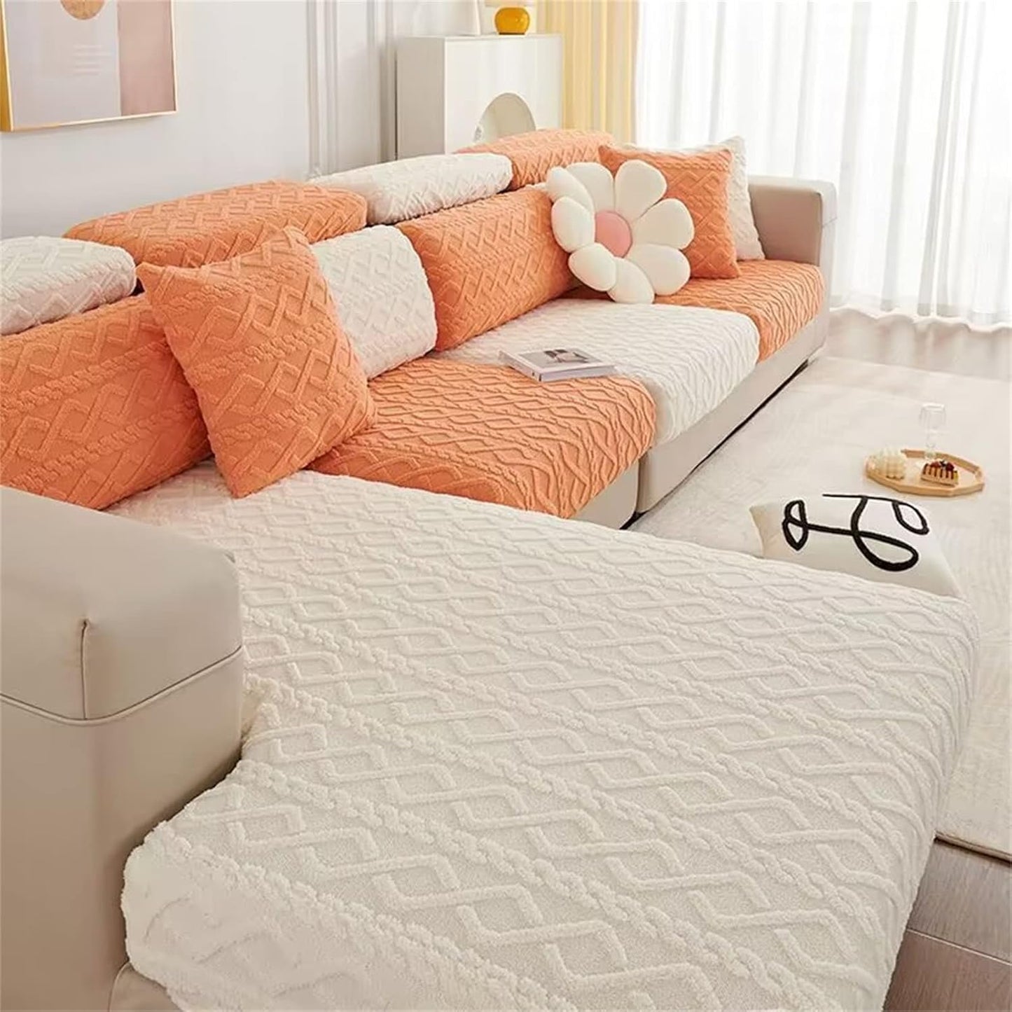 [Pague 1, Leve 2] Capa de Sofá Liana + 2 Almofadas (BRINDE)