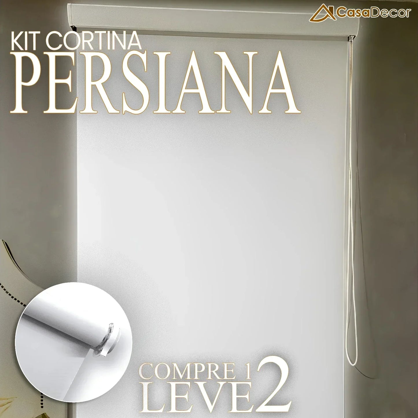 [Pague 1, Leve 2] Cortina Persiana com Controle Remoto