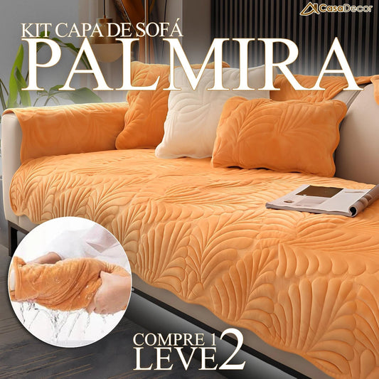 [Pague 1, Leve 2] Capa de Sofá Palmira + 2 Fronhas (BRINDE)